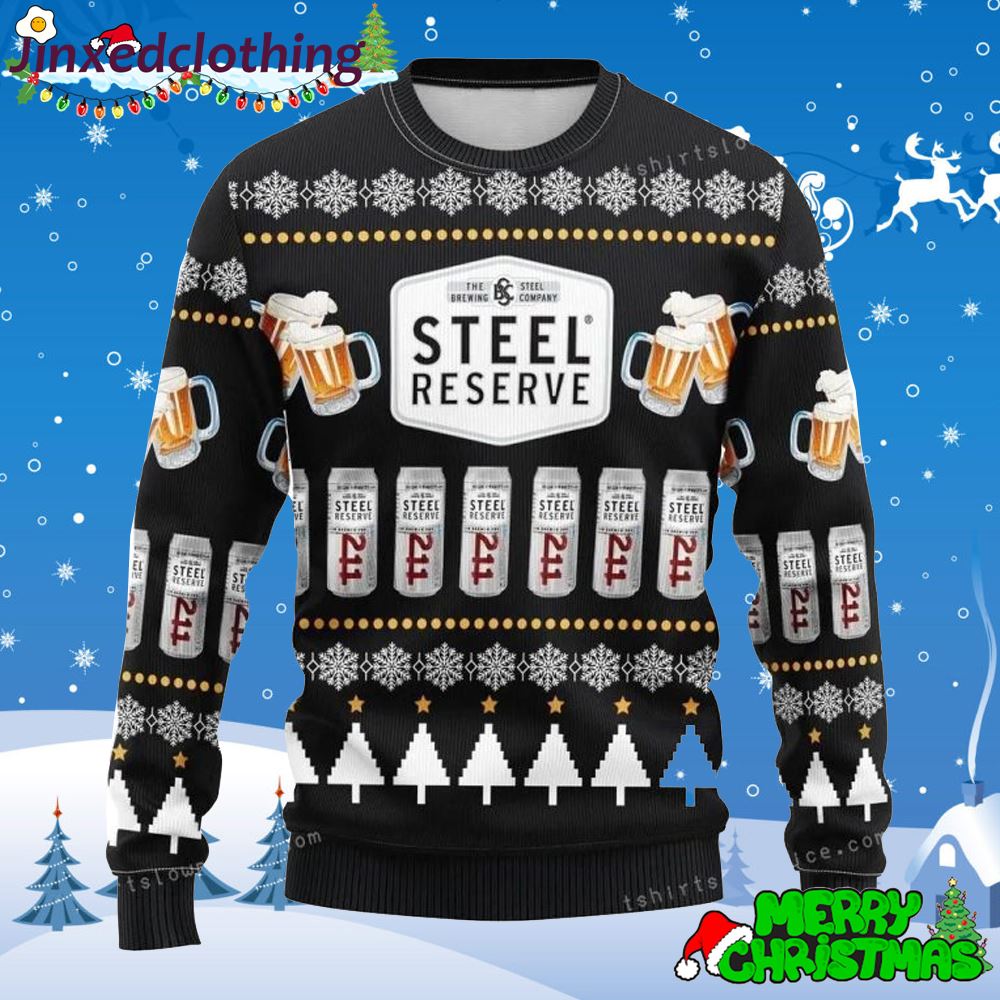 Steel Beer Christmas Ugly Sweater Party 